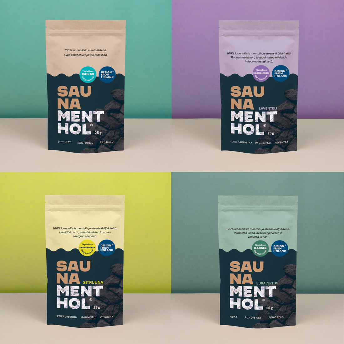 Maailman ensimmäiset 100% luonnolliset aromatisoidut mentolikiteet